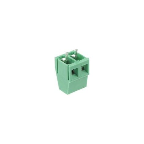 Bornier Professionnel, 2 Pôles, Vert, Au Pas De 5mm (1/2)
