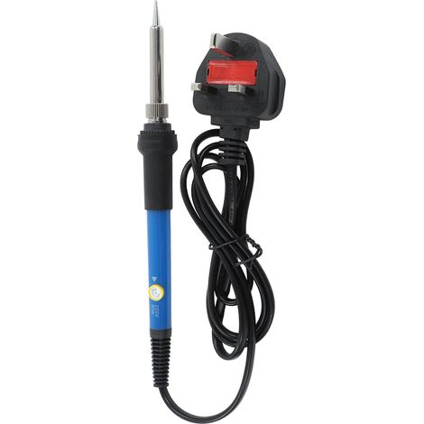 Fer à souder à température réglable, sûr et durable, chauffe rapidement, conception anti-oxydation ergonomique, prise britannique, 220 V (1/5)