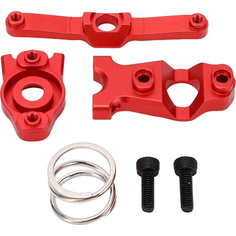 Lenkbaugruppe aus Aluminiumlegierung für Traxxas E Revo VXL Summit 1/16, Ersatzteile und Upgrade, rote Farbe. (1/5)