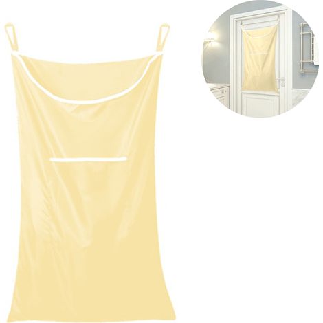 Panier À Linge Suspendu - Panier À Linge En Tissu Oxford 75x50 Cm - Pour Salle De Bain Placard Mur - 1 Pièce (1/5)