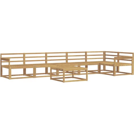 Set di divani da esterno 7 pcs Bianco 79 x 79 x 37 cm vidaXL