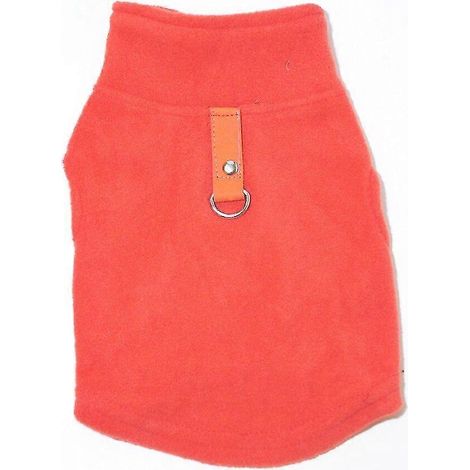Ropa cálida de forro polar para perros, abrigo tipo chaleco grueso para otoño e invierno, para perros pequeños y medianos, camiseta, traje a cuadros, chaqueta con anillo de tracción 19 (1/5)
