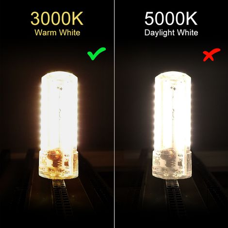 G8 LED-Lampen 120V 3W Ejoyous Dimmbare Warmweiße LED-Lampen 3000K 72 x 3014 SMD Energiesparend (1/4)
