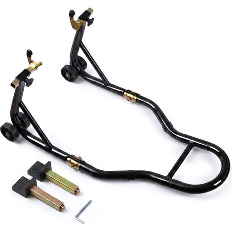 VOUNOT Motorbike Rear Paddock Stand, 390kg Capacity, Heavy Duty, Black (1/5)