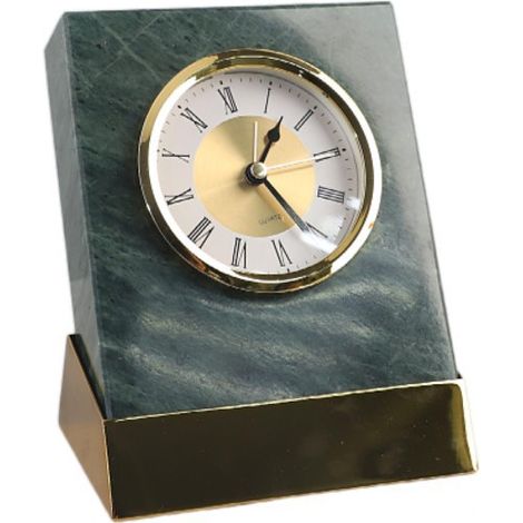 Horloge de Table marbre naturel Créativité nordique Vert (1/4)