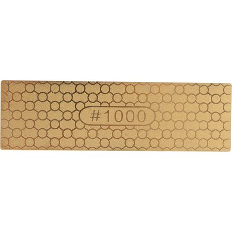 Ortviai Pierre à aiguiser diamant double face 400/1000 en titane, 30 x 100 x 1,2 mm, efficace et sécurisé (1/5)