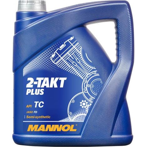 MANNOL MIXTURE OIL 2T PLUS 4L (7204) TEILSYNTHETISCH (4) (1/2)