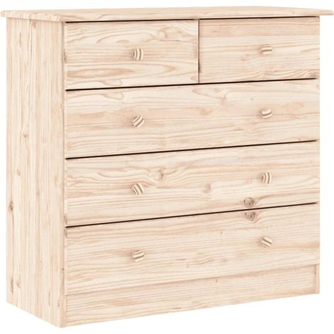 Maison Exclusive - Cómoda ALTA madera maciza pino 77x35x73 cm