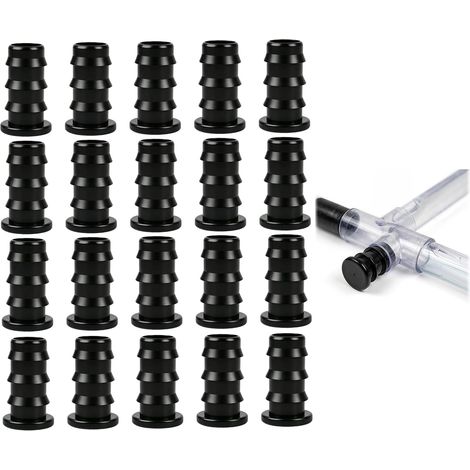 20 x 20 mm Drip Pipe End Plugs for Drip Pipe Connector Parts and Fittings for Garden Irrigation (1/5)