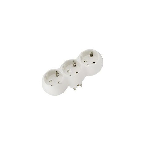 Adaptateur/Antivol 3 Prises 16 A. 250 V. Schuko