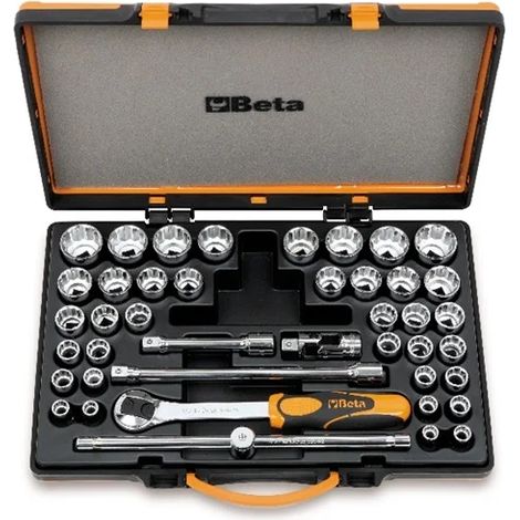 Clé à douille et jeu d'accessoires 1/2 bêta 920/c37 - 42