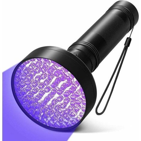 Lampe Torche UV avec 100pcs LED - Détecteur de Lumières Fluorescentes, Urine d'Animaux, Taches de Tapis, Punaises de Lit (1/4)