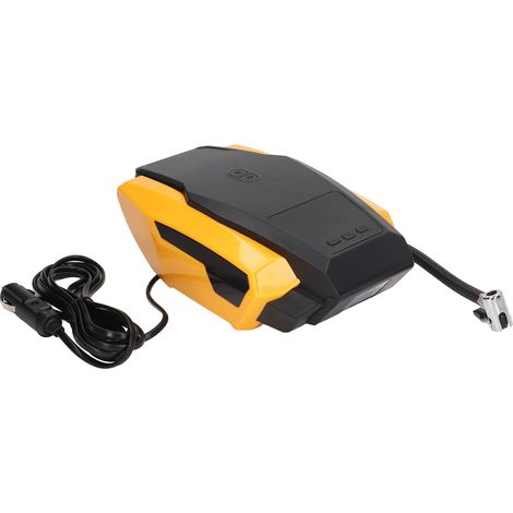 Gonfleur de pneus numérique 12V avec affichage digital, compresseur d'air et lampe LED pour voiture et moto (1/5)