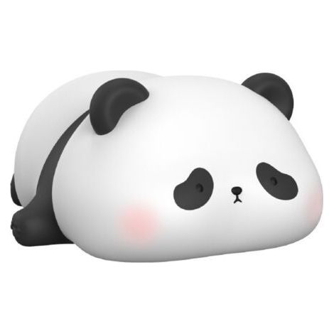 Veilleuse Panda, lampe LED mignonne, veilleuse en silicone à intensité variable pour enfants, lampe tactile de nuit rechargeable en silicone, bureau et chambre amusants pour femmes et hommes (1/5)
