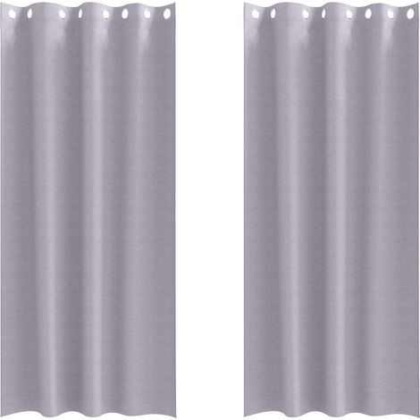 Maison Exclusive - Verdunkelungs-Vorhänge mit Ringen 2 pcs Metall