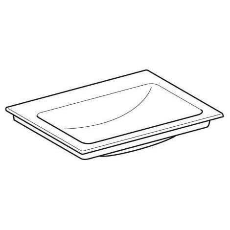Geberit ONE Möbelwaschtisch Abgang vertikal, 60x14x48cm, (1/5)