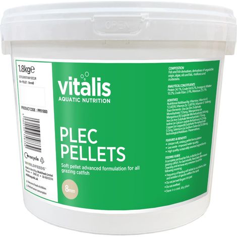 VITALIS PLEC PELLETS 8MM 1,8KG 3,8L