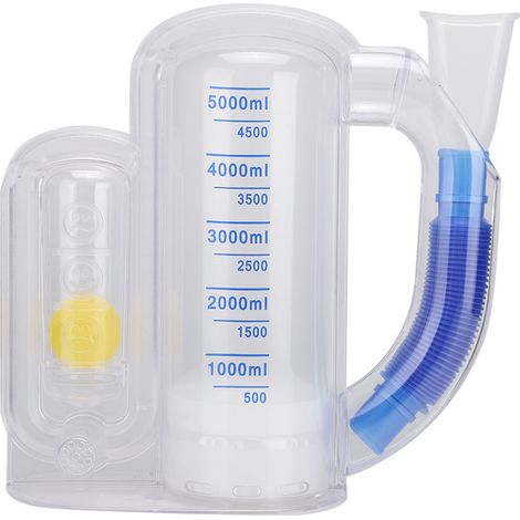 Exerciceur Pulmonaire Volumétrique 5000ml - Système de Mesure Respiratoire avec Pompe Unique (1/5)