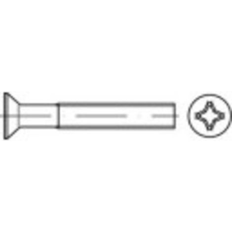 TOOLCRAFT 134491 Viti svasate M3 5 mm A croce Phillips DIN 965 Acciaio galvanizzato zinco 200 pz.