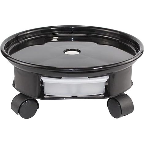 Soucoupe pour plantes en plastique, support pour plantes avec roues universelles, pour déplacer de grands pots, palette de plantes avec roulettes, support pour pots de fleurs d'extérieur sur rouleaux