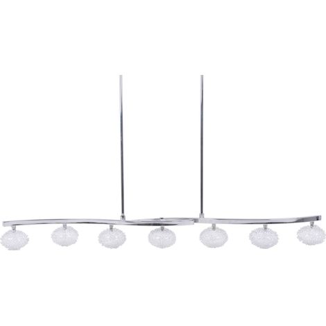 Pendel Leuchte Glas Spot Beleuchtung 7-flammig Hänge Lampe Massive 40677/11/10