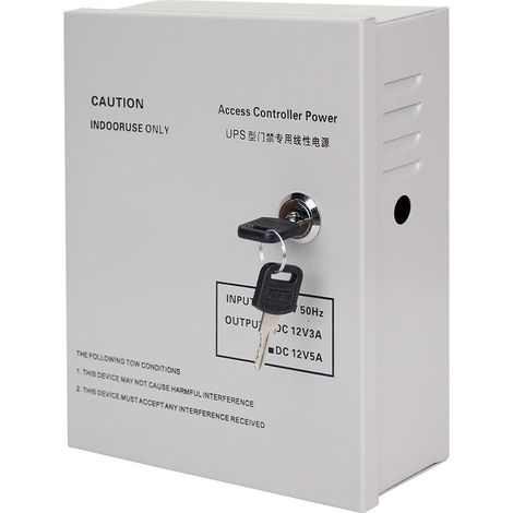 AC 90/260 V 5 A contrôle d'accès boîte d'alimentation d'alimentation CC 12 V entrée UPS batterie de secours / bloc d'alimentation de secours, adapté pour diverses fonctions de retard serrures (1/5)
