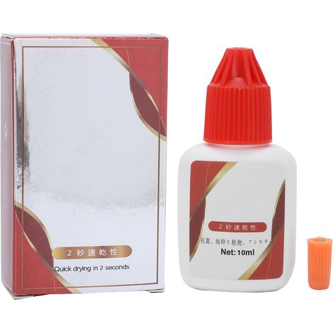 Colle à Faux Cils Professionnelle 10ml - Séchage Rapide pour Extensions et Pose à Domicile (1/5)