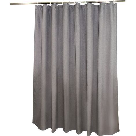 Rideau de salle de bain imperméable en lin anti-moisissure Rideau de douche en polyester lavable en tissu imperméable épaissi, adapté à la baignoire ou à la salle de bain 80x180cm (1/5)