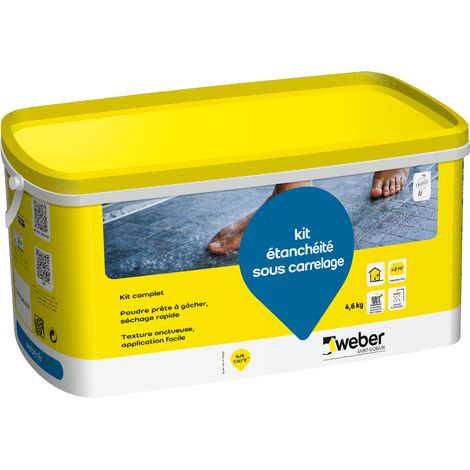 Weber Saint-Gobain Kit d'étanchéité sous carrelage 2m², idéal salles de bains et douches à l'italienne (1/5)