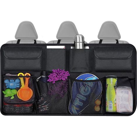 Sac de rangement étanche pour coffre de voiture : tapis de protection, filet pliable durable , multiples poches (85 x 45 cm) (1/5)