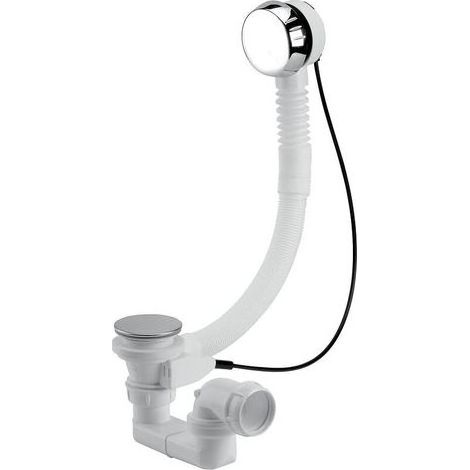 Nicoll – Vidage baignoire automatique à câble 650 mm – Corps polypropylène – Clapet inox 70 mm – Installation rapide et simple (1/5)