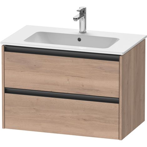 Duravit Ketho.2 Waschtischunterbau wandhängend, 2 Schubkästen,