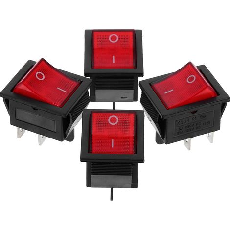 Interrupteur à Bascule Moteur pour Générateur Essence Résistant la Chaleur Chocs Matériau Pa et Cuivre, Pack de 4 2-8 Kw pour Projets Électriques et Panneaux de Contrôle (1/5)