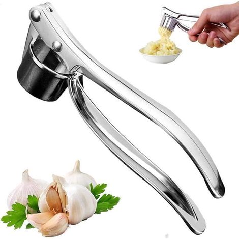Presse Ail En Acier Inoxydable, Presse À L\'ail Antirouille Broyant, Inoxydable Presse, Facile À Nettoyer, Professionnel Garlic-Ywey (1/4)