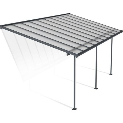 Canopia Sierra Marquesina Pérgola De Aluminio 3X6.10 m Gris