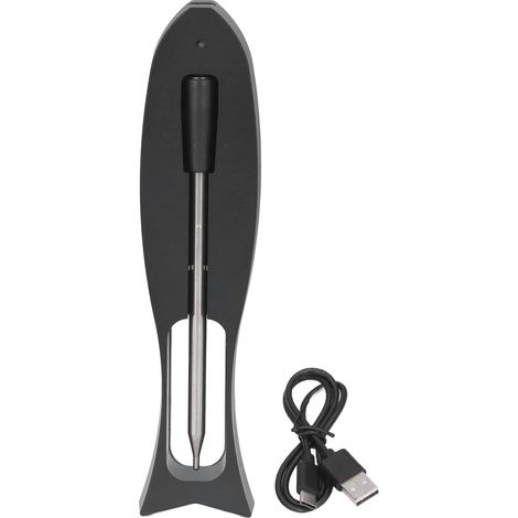 Sonde de cuisson sans fil Bluetooth APP Affichage Acier Inoxydable Thermomètre à viande Multi-Mode Grill BBQ Individuel (1/5)