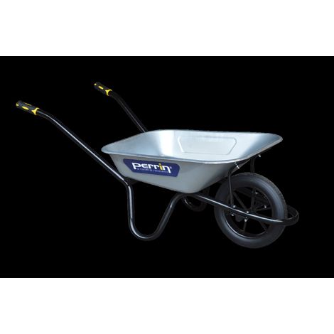 OUTILS PERRIN Brouette Dynamic roue pleine - caisse galvanisée - usage chantier