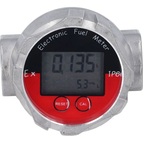 Hochpräzises digitales Durchflussmessgerät von Saluaqui mit 1-Zoll-LCD-Bildschirm zur Messung von Luft- und Wasserdruck, maximal 20 MPa – robuste Konstruktion aus Aluminiumlegierung und Edelstahl