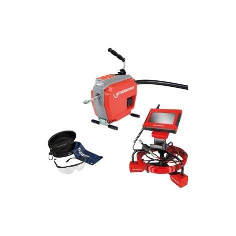 ROTHENBERGER R600 VarioClean + Spiral/Werkzeugset + ROCAM MINI HD und Modul 20/16, EU + Schutzbrille - 1000003346-1000005076-Set (1/5)