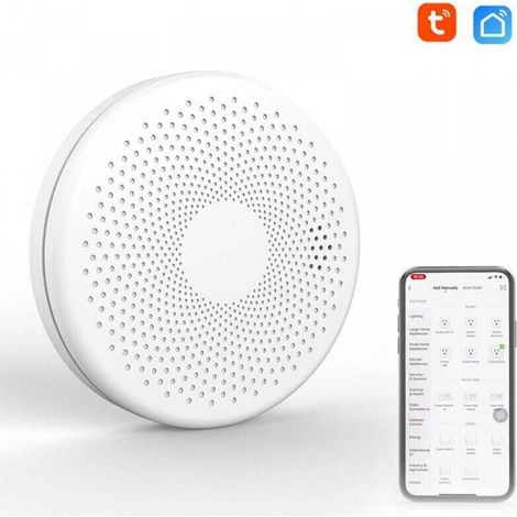 Wifi 2 en 1 détecteur de fumée de monoxyde de carbone intelligent Co détecteur de son de gaz fonction d'alarme de lumière stroboscopique (1/5)