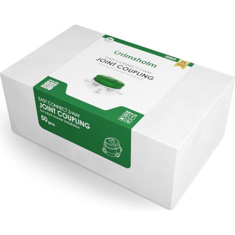 Grimsholm - Giunto Cavi Robot Tosaerba 314 Femmina Trasparente 0.5-1.5mm² - 50 Pezzi