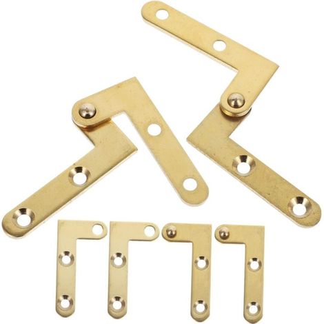 4 Ensembles Haut Et Bas Charnière De Porte Pivotante Rotation Du Matériel De Porte Charnières De Pivot De Porte Cachées Charnière De Pivot De Porte À 360 Degrés Charnières De (1/5)