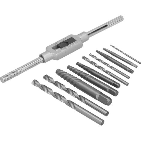 Kit de 11 pièces pour l'extraction de vis sans tête pour le travail du bois, permettant un retrait facile des forets endommagés (3-18 mm) (1/5)