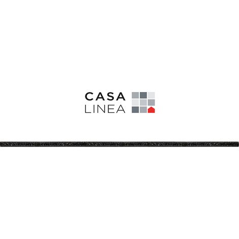 LISTEL PAILLETTE NOIR 1 PIÈCE 1 X 60 CM CASA LINEA