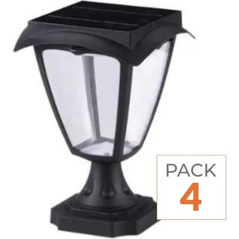 Lanterne Solaire Connectée à poser RGBW IP54 (Lot de 4) - SILAMP (1/2)