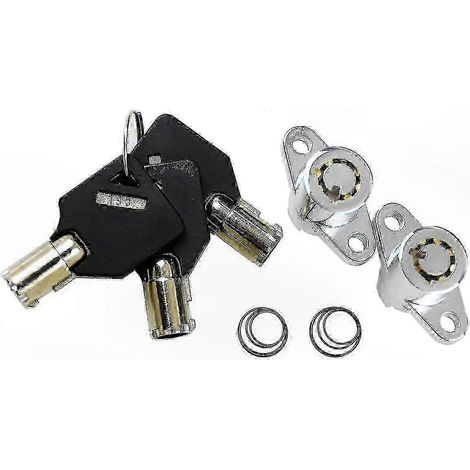 Serrure de sacoche moto avec clés pour tourisme, compatible Electra Glide Road Glide Street Glide Road King 2014-2018, lot de 2, sécurité renforcée pour bagagerie. (1/4)