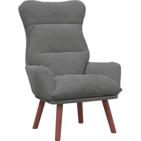 Fauteuil relax  Fauteuil Gris foncé 69 x 74 x 93 cm Velours (1/5)