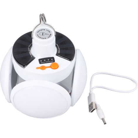 Lampe LED solaire pliable en forme de ballon de football, portable pour le camping, la randonnée et les situations d'urgence-AquaForge (1/5)