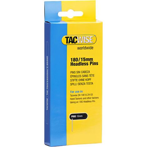 Clous tacwise 180/15 mm sans tête galvanisés