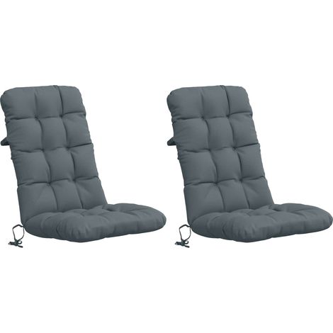 Coussins de Chaise à Dossier Haut en 2 Pièces VIANEN 2 pcs Bleu vidaXL